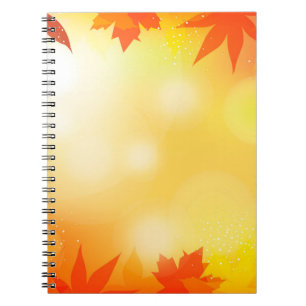 Herbstliche Hintergrundfarbe bukee fallen Natur Notizblock