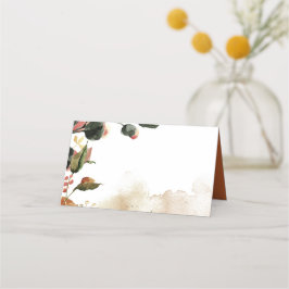 Herbstliche Hochzeit der Wasserfarben Platzkarte