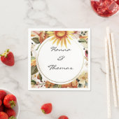 Herbstliche Hochzeit der Wasserfarben Serviette (Beispiel)