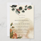 Herbstliche Hochzeit Einladung (Vorderseite)