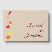 Herbstliche Hochzeit Gästebuch (Vorderseite)