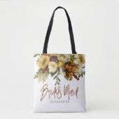 Herbstliche Hochzeit Herbst Blume und Blätter über Tasche (Vorderseite)