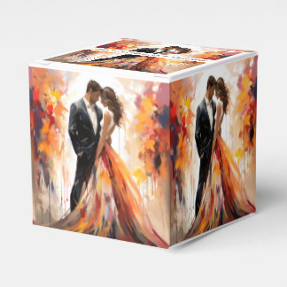 Herbstliche Hochzeit im Herbst - Couple Artistic B Geschenkschachtel