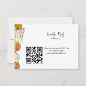 Herbstliche Hochzeit im Herbst Kindly UAWG RSVP Karte (Vorderseite)