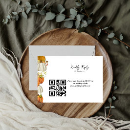 Herbstliche Hochzeit im Herbst Kindly UAWG RSVP Karte