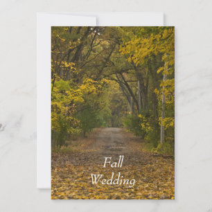 Herbstliche Hochzeit Pfad des Lebens Save-the-Date Save The Date