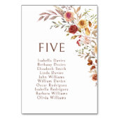 Herbstliche Hochzeiten in Burgund Herbst Tischnumm Tischnummer (Vorderseite)