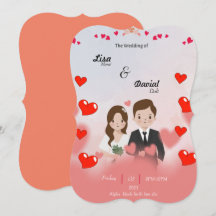 Herbstliche Hochzeitkarte