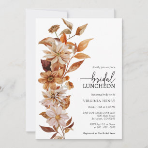 Herbstliche Hochzeits-Lunch-Einladung Einladung