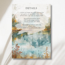 Herbstliche Hochzeitsdetails am Bergsee im Vintage