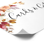Herbstliche Hochzeitskarten und Geschenke für Wass Poster (Ecke)