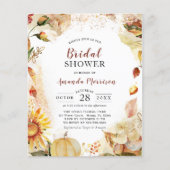 Herbstliche Hochzeitssonne Sonnenblumen Brautparty (Vorderseite)