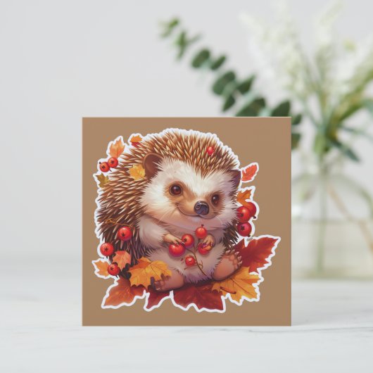 Herbstliche Igel Abenteuer 2 (Stehend Vorderseite)