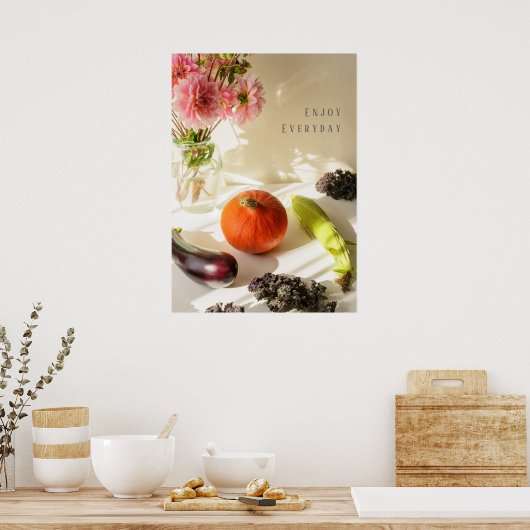 Herbstliche Küche Stillleben Poster (Küche)
