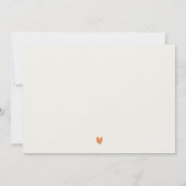 Herbstliche Landschaft Hochzeit mit verschlungener Einladung (Rückseite)