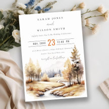 Herbstliche Landschaft Hochzeit mit verschlungener