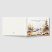 Herbstliche Landschaft Hochzeit mit verschlungener Gästebuch (Voll)