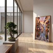 Herbstliche Landschaft Impressionistischer Leinwan Poster