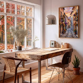 Herbstliche Landschaft Impressionistischer Leinwan Poster