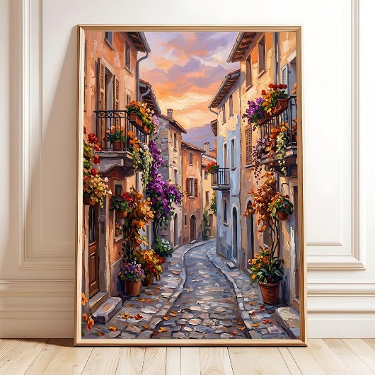 Herbstliche Landschaft Impressionistischer Leinwan Poster