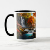 Herbstliche Landschaft Wasserfall im Park Tasse (Links)