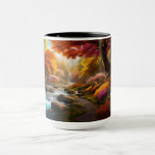 Herbstliche Landschaft Wasserfall im Park Tasse (Zentrum)