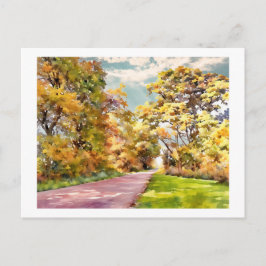 Herbstliche Landstraße bei Pottstown. Karte
