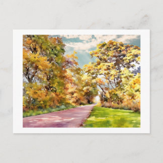 Herbstliche Landstraße bei Pottstown. Karte