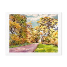 Herbstliche Landstraße bei Pottstown. Karte