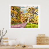Herbstliche Landstraße bei Pottstown.  Poster (Küche)
