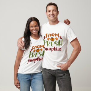 Herbstliche landwirtschaftliche frische Kürbisse T-Shirt