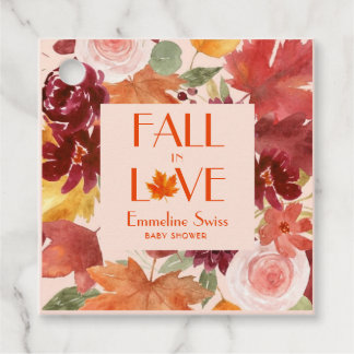Herbstliche Laub Herbst in Liebe Geschenkanhänger