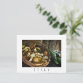 Herbstliche Lebensmittel noch Leben in Italien Pos Postkarte (Stehend Vorderseite)