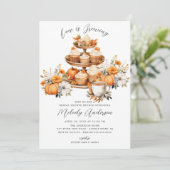 Herbstliche Liebe bridal Brunch Einladung (Stehend Vorderseite)