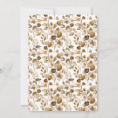 Herbstliche Liebe ist Brautparty Brechen Kaffee Ba Einladung (Rückseite)