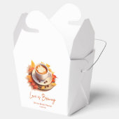 Herbstliche Liebe ist das Break Coffee Brautparty Geschenkschachtel (Geöffnet)