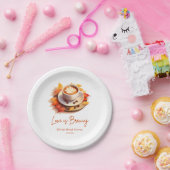 Herbstliche Liebe ist das Break Coffee Brautparty Pappteller (Party)