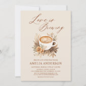 Herbstliche Liebe ist das Brewing Boho Fall Brautp Einladung (Vorderseite)