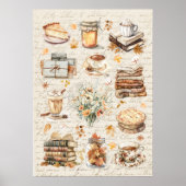 Herbstliche Lieblingsstücke Essentials Ästhetik Poster (Vorne)