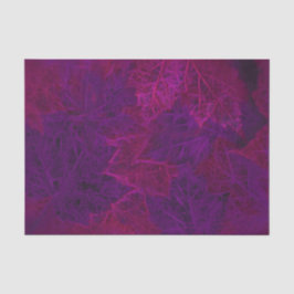 Herbstliche Lila rosa Neon Dunkle Ahorn Blätter Seidenpapier