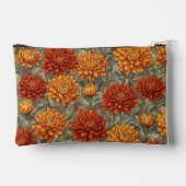 Herbstliche Make-up-Tasche mit Blumenmuster Zubehörtasche (Rückseite)