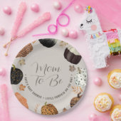 Herbstliche Mama zum kleinen Pumpkinduschpapier Pappteller (Party)