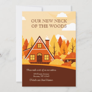 Herbstliche Neues Zuhause Ankündigung