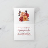 Herbstliche Niedliche Gnome Herbstlaub Geburtstag Dankeskarte (Innenseite)