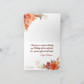 Herbstliche Niedliche Gnome Herbstlaub Geburtstag Einladung (Innenseite)