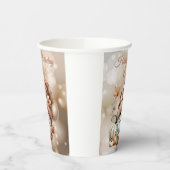 Herbstliche Niedliche Gnome Herbstlaub Geburtstag Pappbecher (Links)