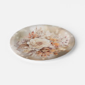 Herbstliche Niedliche Gnome Herbstlaub Geburtstag Pappteller (Schrägansicht)