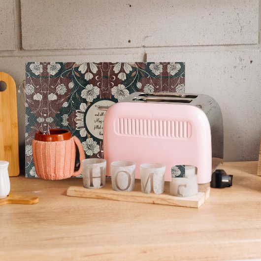 Herbstliche Noir blüten individuell anpassbares LG Schneidebrett