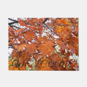 Herbstliche Oak-Blätter willkommen Fußmatte (Vorderseite)