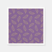 Herbstliche Oak-Cocktail-Servietten - Trauben/Mais Serviette (Vorderseite)